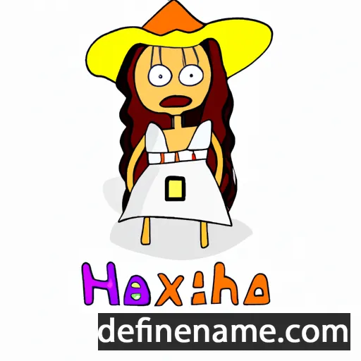 cartoon of the name Hatixheja