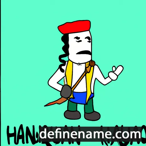 cartoon of the name Hauquin