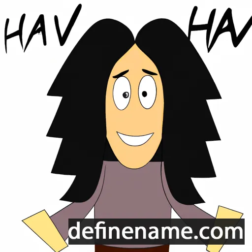 cartoon of the name Havalah