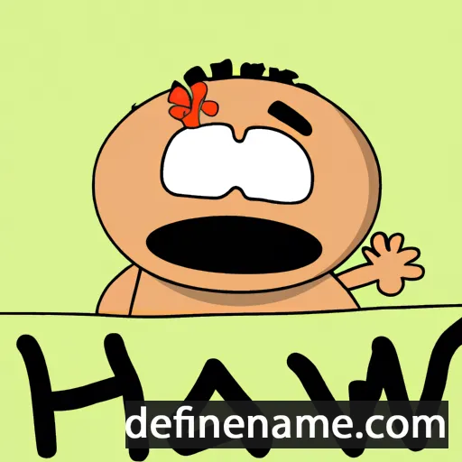 cartoon of the name Hawi