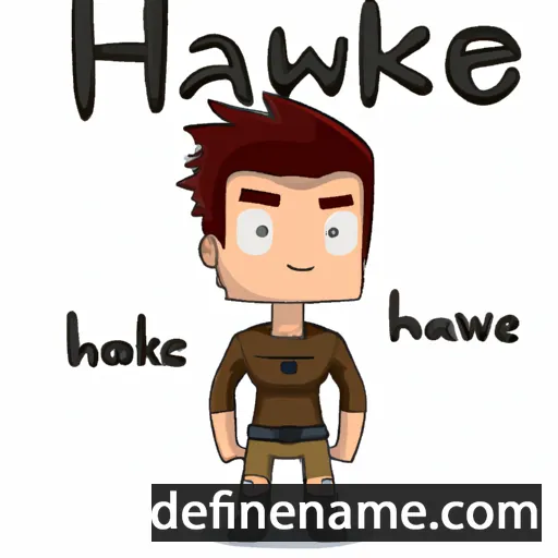 cartoon of the name Hawke