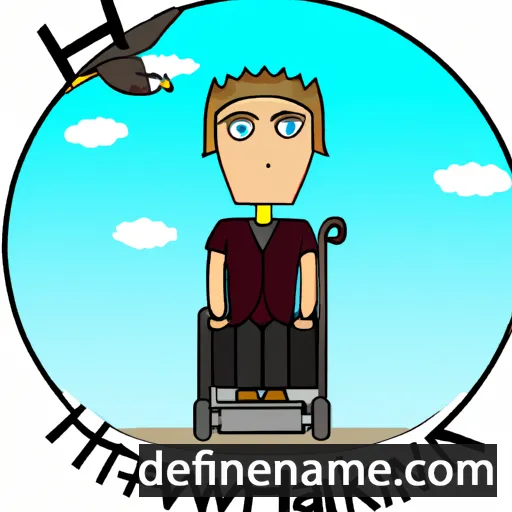 cartoon of the name Hawking