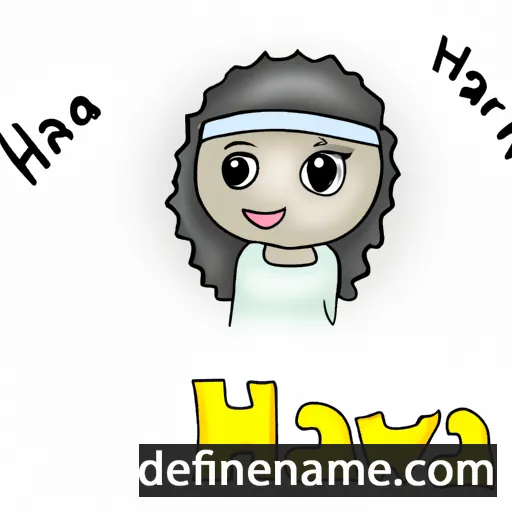 cartoon of the name Hawra