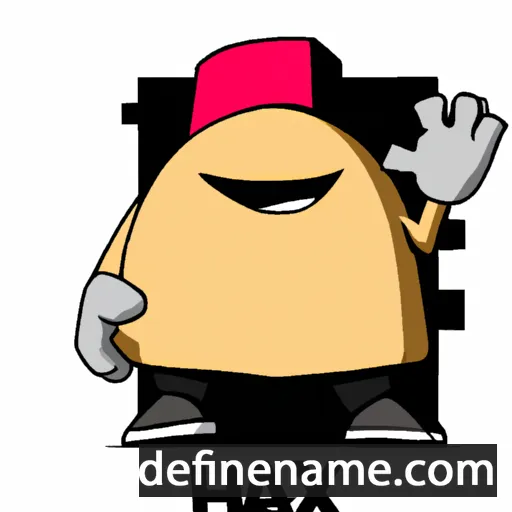 cartoon of the name Hax