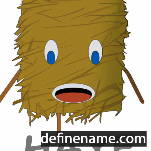 cartoon of the name Hay