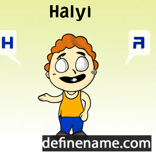 cartoon of the name Hayal