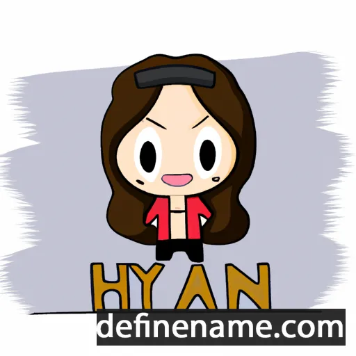 cartoon of the name Hayani