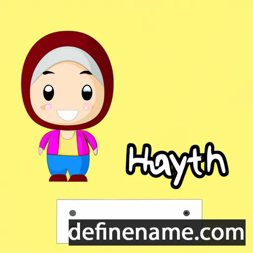 cartoon of the name Hayati