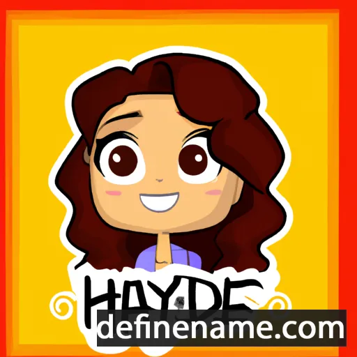 cartoon of the name Haydee