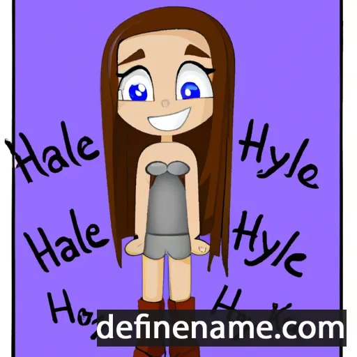 cartoon of the name Haylea