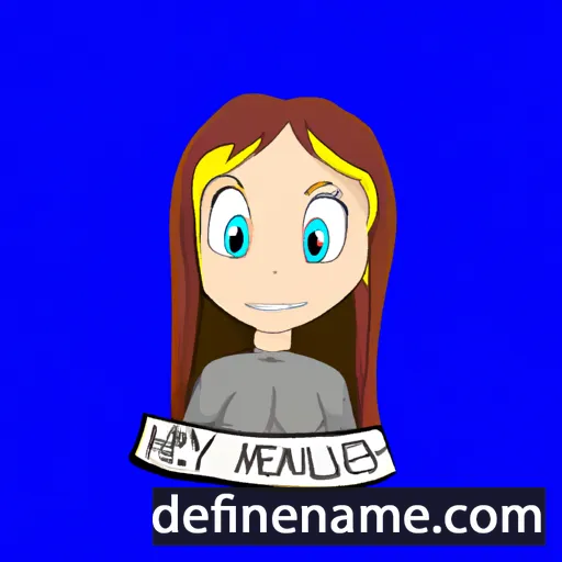 cartoon of the name Hayleen