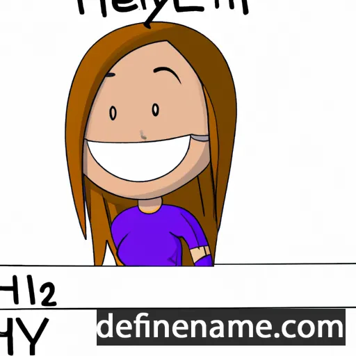 cartoon of the name Haylen