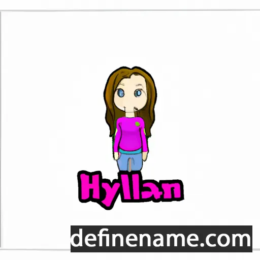 cartoon of the name Haylin