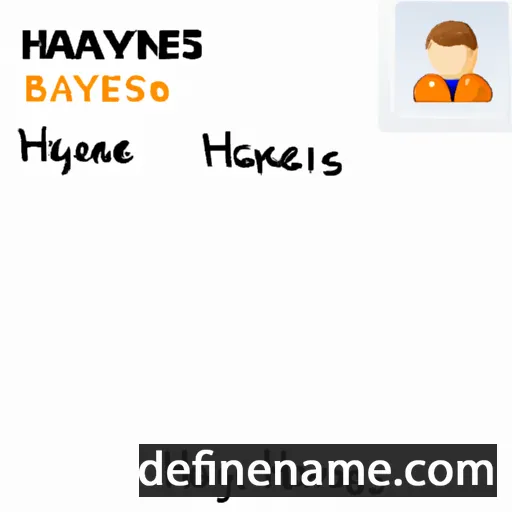 cartoon of the name Haynes