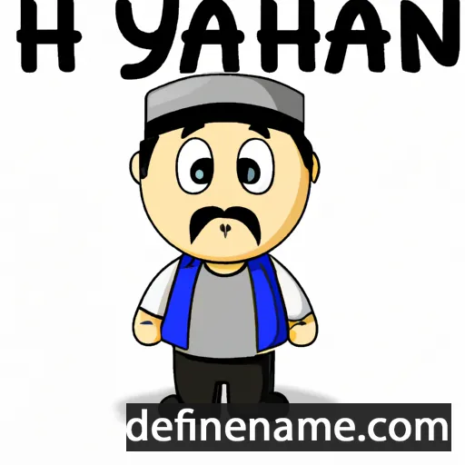 cartoon of the name Haythan