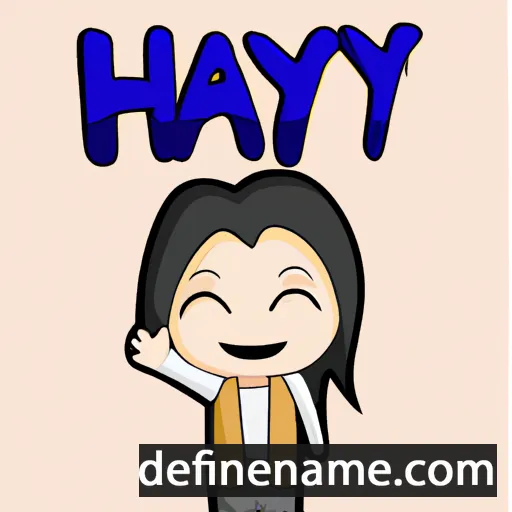 cartoon of the name Hayu