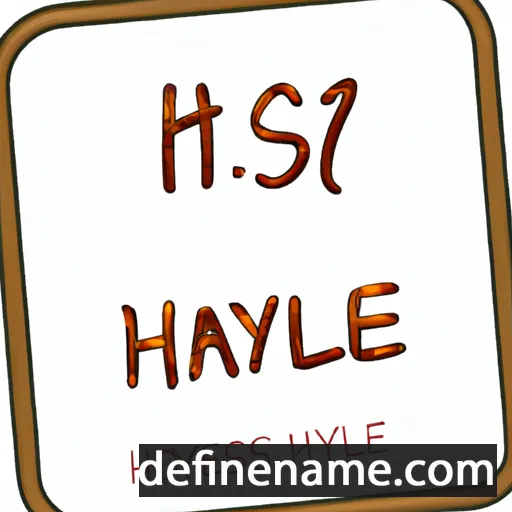 cartoon of the name Hayzel