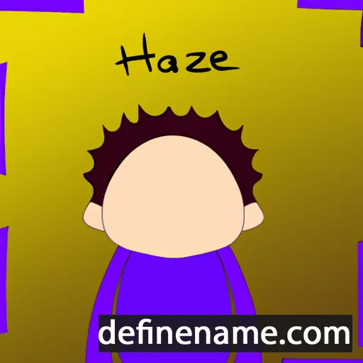 cartoon of the name Hazaël