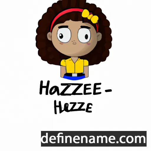 cartoon of the name Hazele