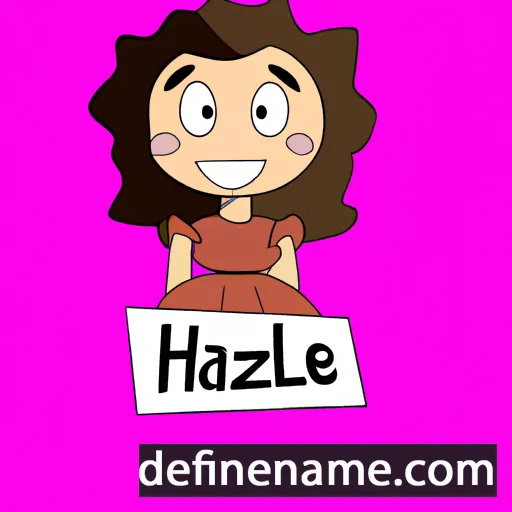 cartoon of the name Hazelee