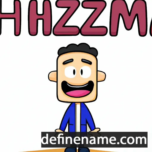 cartoon of the name Hazem