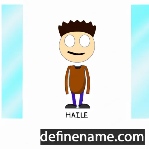 cartoon of the name Haziel