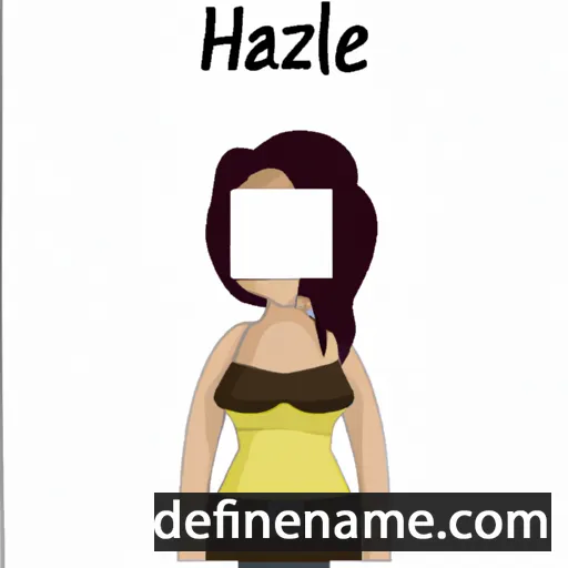 cartoon of the name Hazle