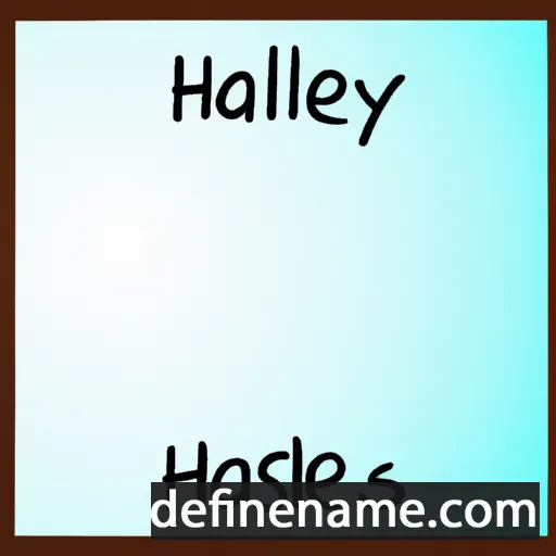 cartoon of the name Hazley