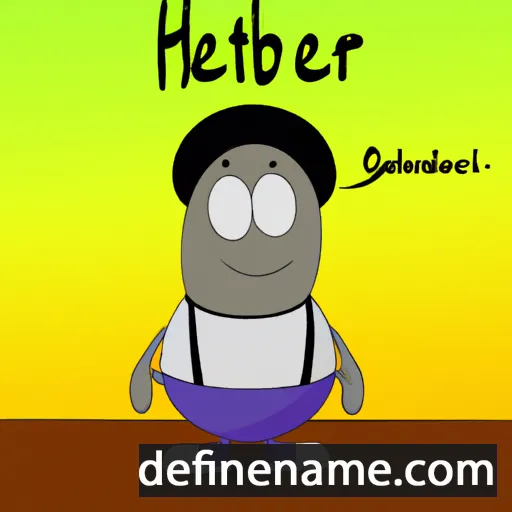 cartoon of the name Hébèrt