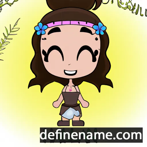 cartoon of the name Healani