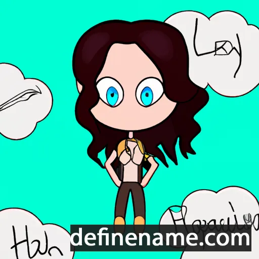 cartoon of the name Heavenleigh