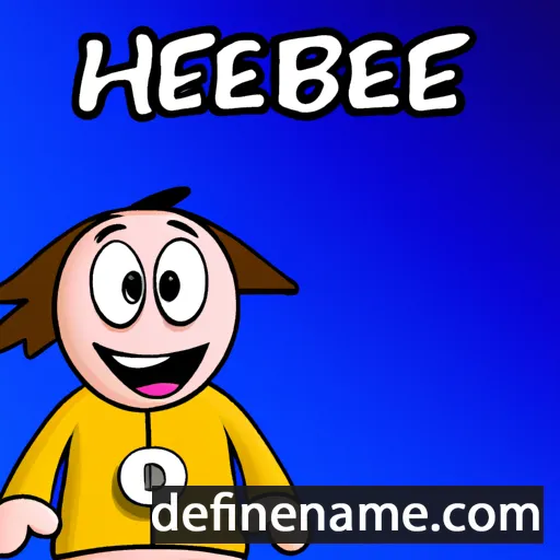 cartoon of the name Hebbe