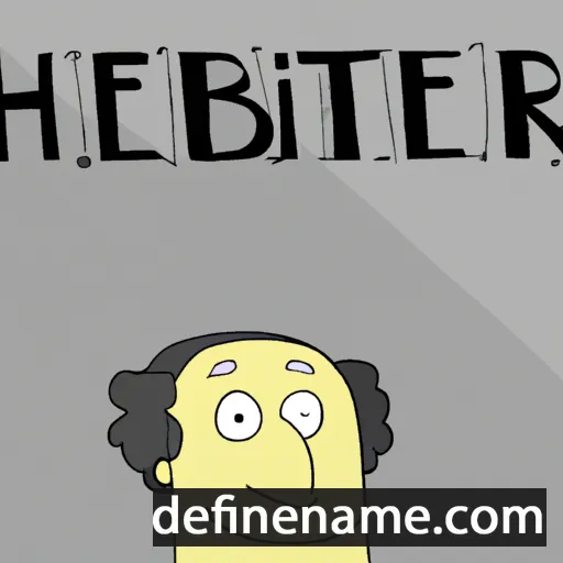 cartoon of the name Hebert