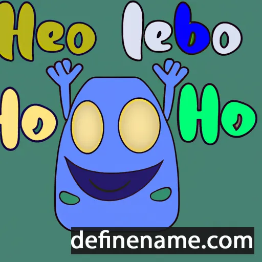 cartoon of the name Hebo