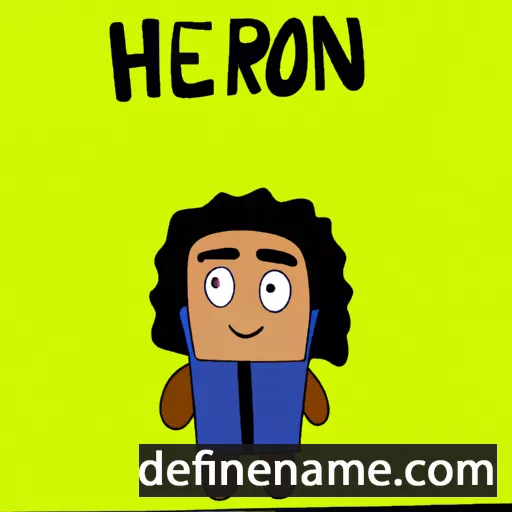 cartoon of the name Hebron