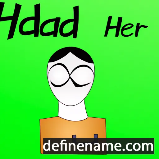 cartoon of the name Hedar