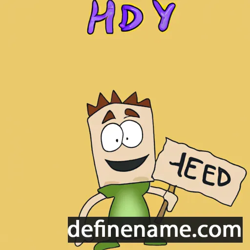 cartoon of the name Heddy