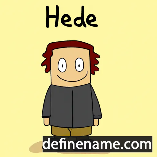 cartoon of the name Hede