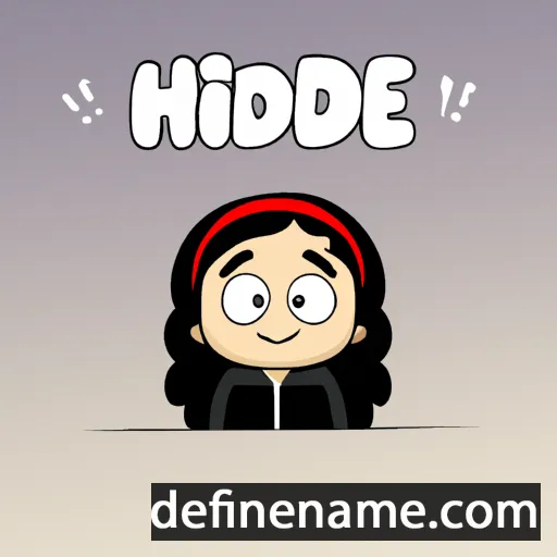 cartoon of the name Hedieh