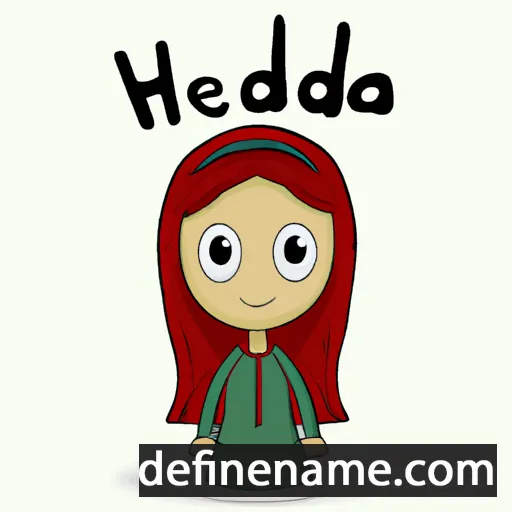 cartoon of the name Hedina