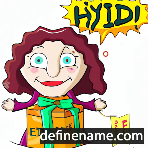 cartoon of the name Hediye