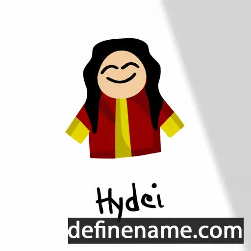 cartoon of the name Hediyeh