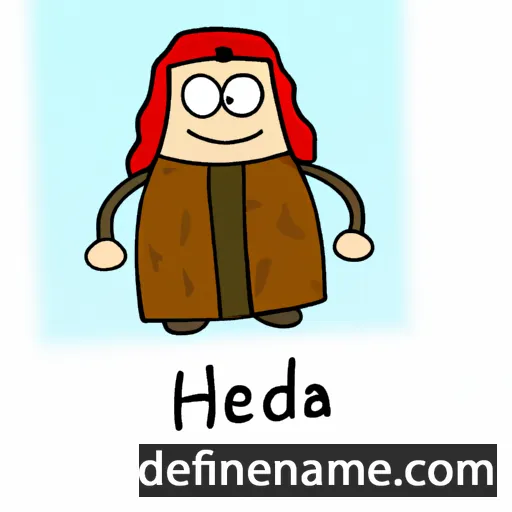 cartoon of the name Hedla