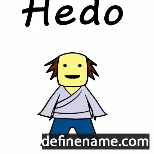 cartoon of the name Hedoi