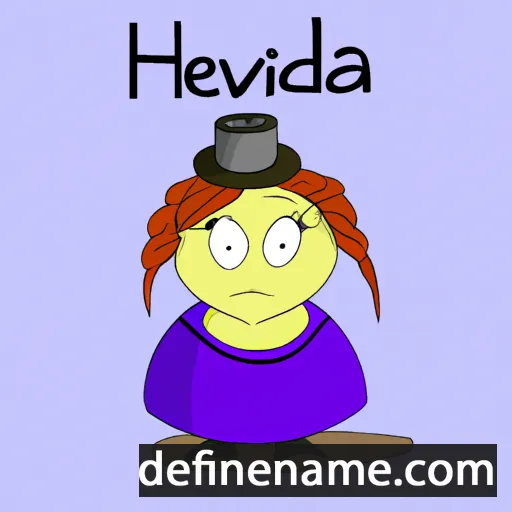 cartoon of the name Hedvička