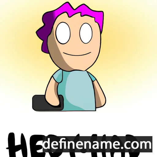 cartoon of the name Hedyn