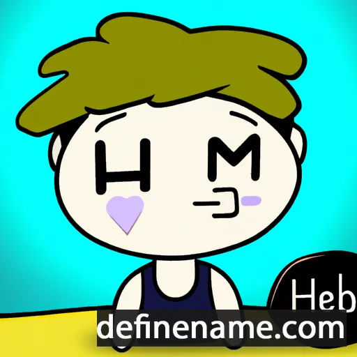 cartoon of the name Heebeom