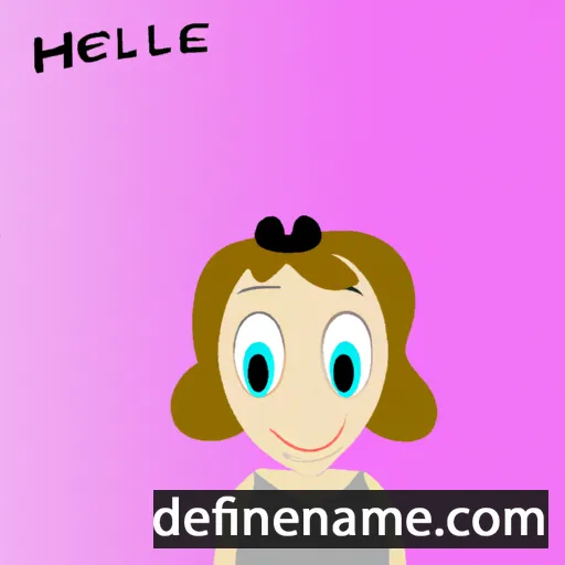 cartoon of the name Héléne