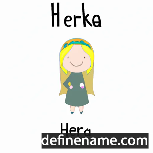 cartoon of the name Hérika