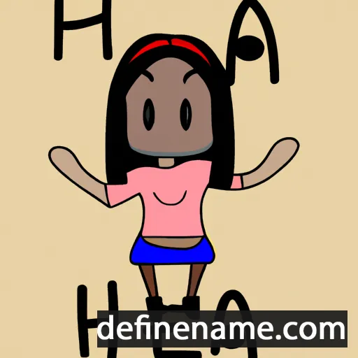 cartoon of the name Hêja